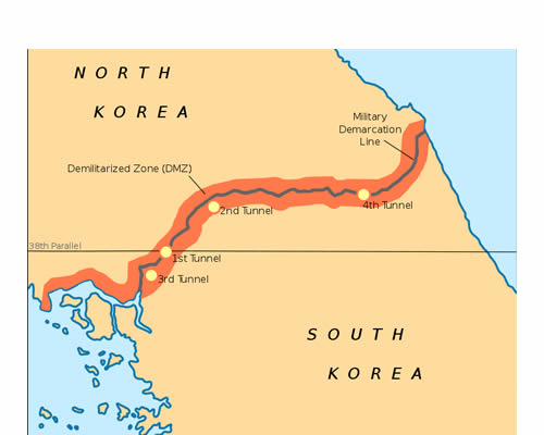 division de Corea en el paralelo 38